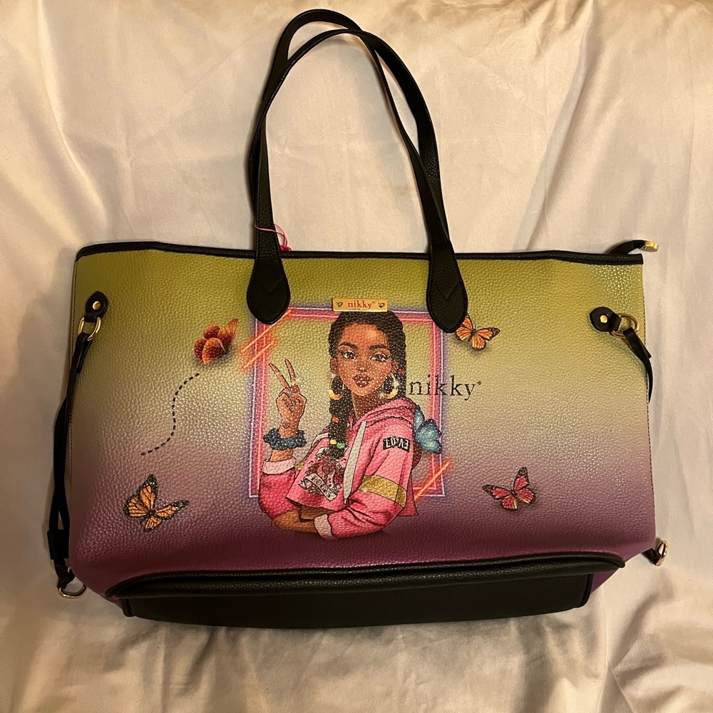 nicole lee alyssa dreams future XLarge tote 21x13in